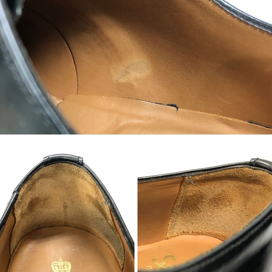 サンダース レザーシューズ ミリタリーダービー 1128B ブラック サイズ7.5 メンズ 革靴 Sanders Military Derby Shoe ビジネスシューズ 約26.0cm【LA】【中古】