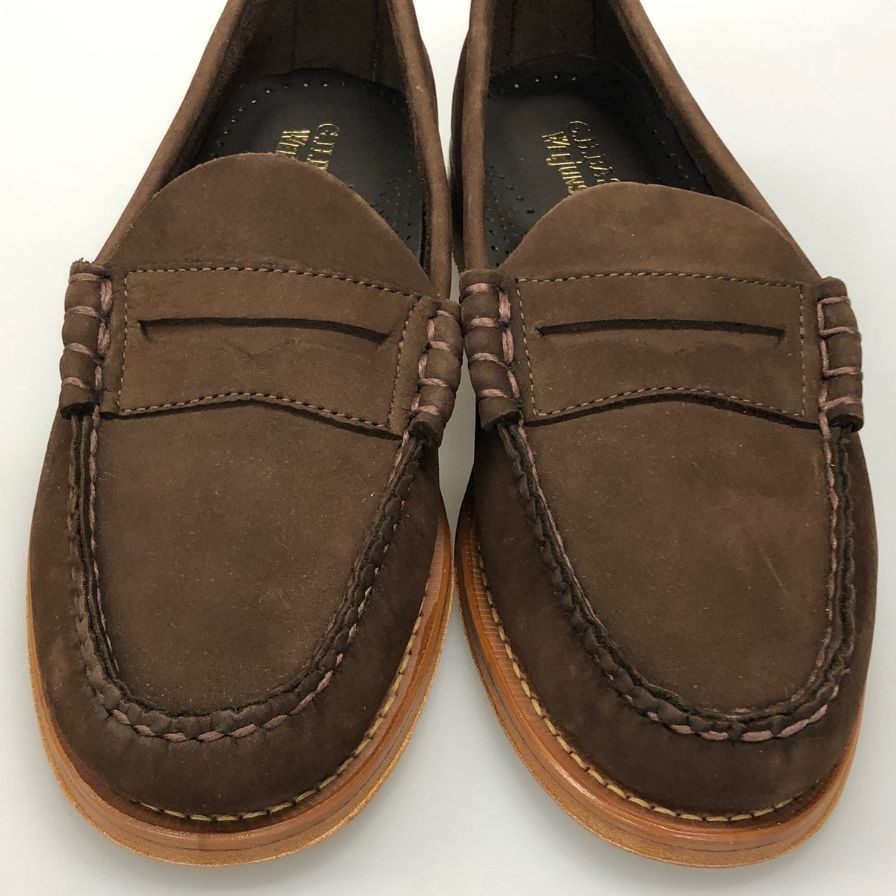 ジーエイチバス ローファー ウィージャンズ ヘリテージ スエード サイズ7 メンズ ブラウン G.H.Bass&Co. WEEJUNS ローファー 約25.5cm【LA】【中古】