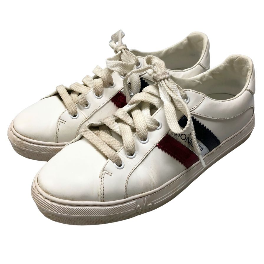 モンクレール スニーカー モナコ レザー レディース サイズ39.5 MONCLER 約26.0cm【AFC31】