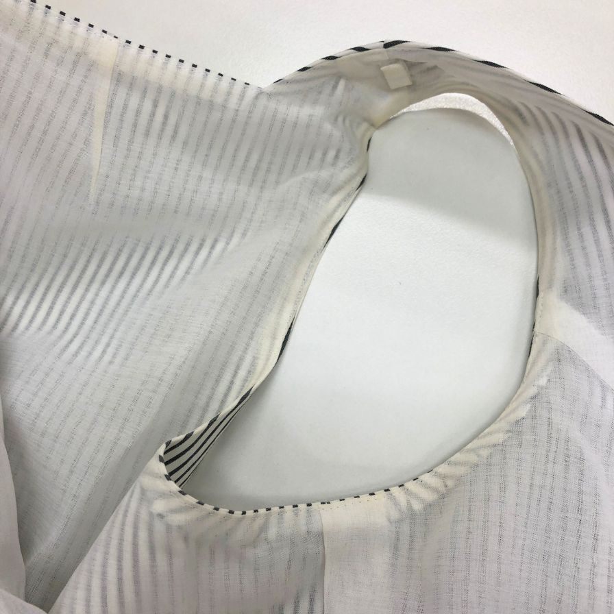 中古◆ルネ ティアード ノースリーブ ワンピース ストライプ リミテッド エディション 38 Rene 【AFB30】
