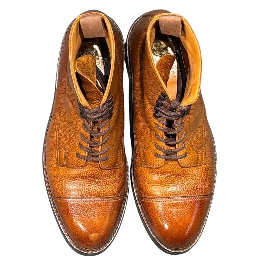クロケット&ジョーンズ コニストン2 カントリーブーツ グレインレザー ブラウン サイズUK6.5E CROCKETT&JONES ブーツ 約25.0cm【LA】【中古】