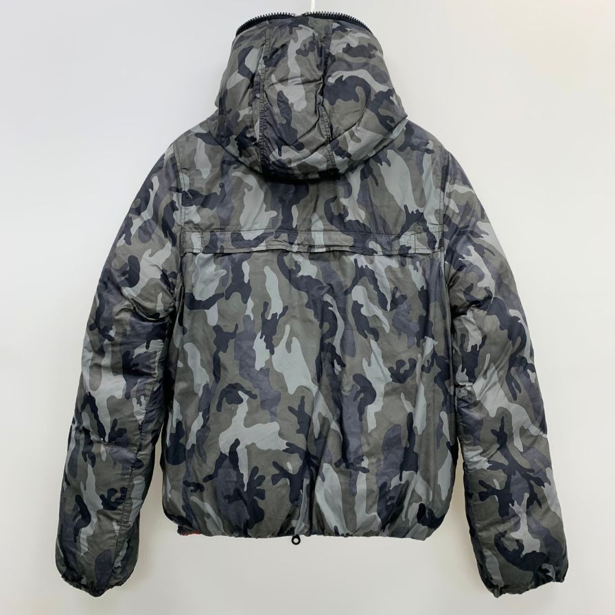 美品◆デュベティカ ダウンジャケット リバーシブル メンズ サイズ52 レッド DUVETICA 【AFF24】