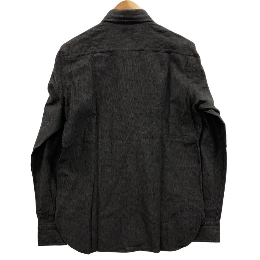 美品◆スティレラティーノ ドレスシャツ コットン ブラック メンズ サイズ50相当 Stile Latino 【AFB6】