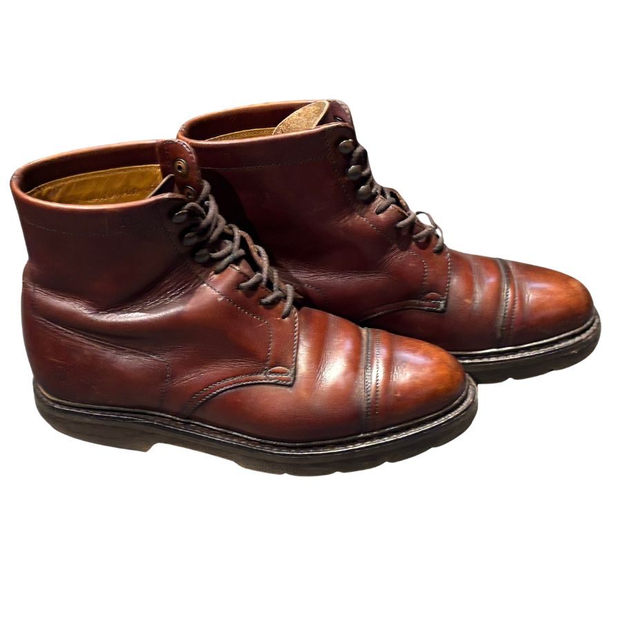 ジョンロブ レザーブーツ ロッキー キャップトゥ コテージライン PARISロゴ サイズUK6.5 JOHNLOBB ブーツ 約25.0cm【LA】【中古】