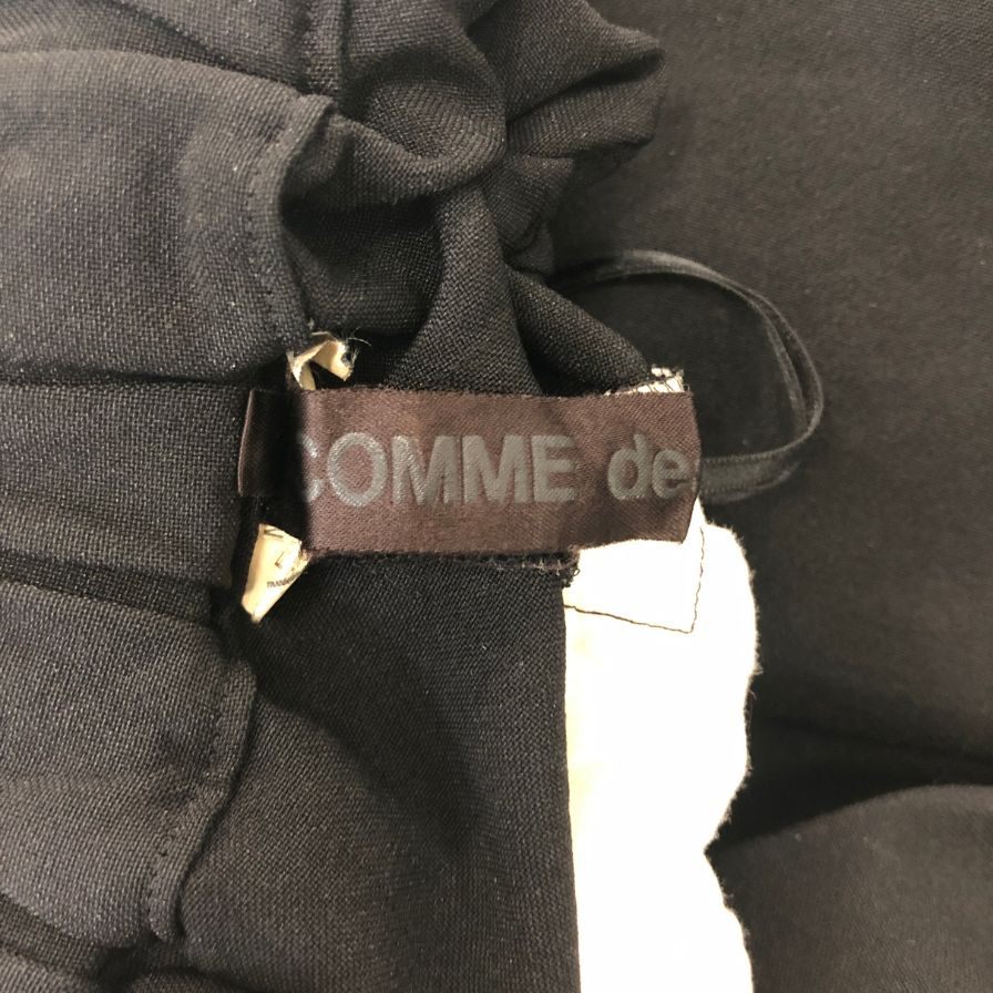 コムデギャルソン レディース フレアスカート ウエストゴム GP-S019 AD2018 日本製 サイズS ブラック COMME des GARCONS【AFB31】