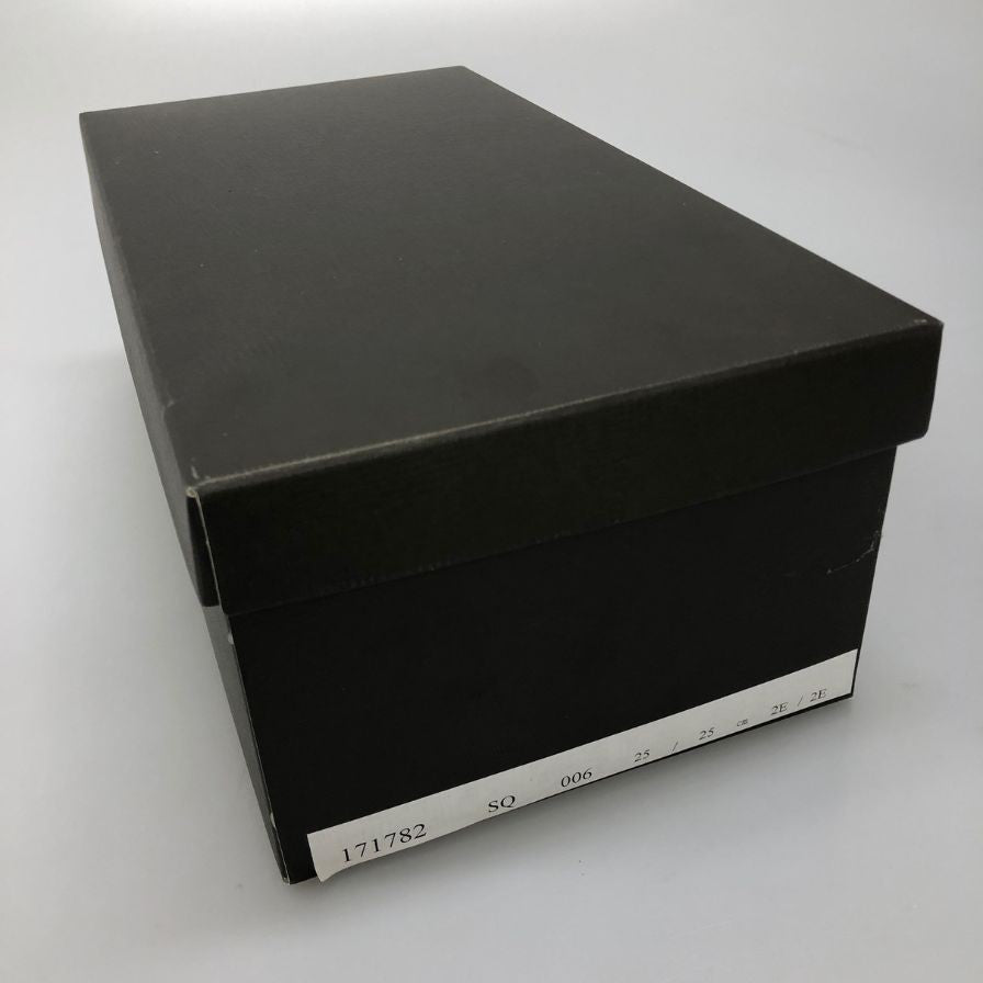 宮城興業 レザーシューズ ストレートチップ 外羽根 ZERBINOパターンオーダー SQ006 メンズ サイズ25cm2E ブラック MIYAGIKOGYO 約25.0cm【AFD5】