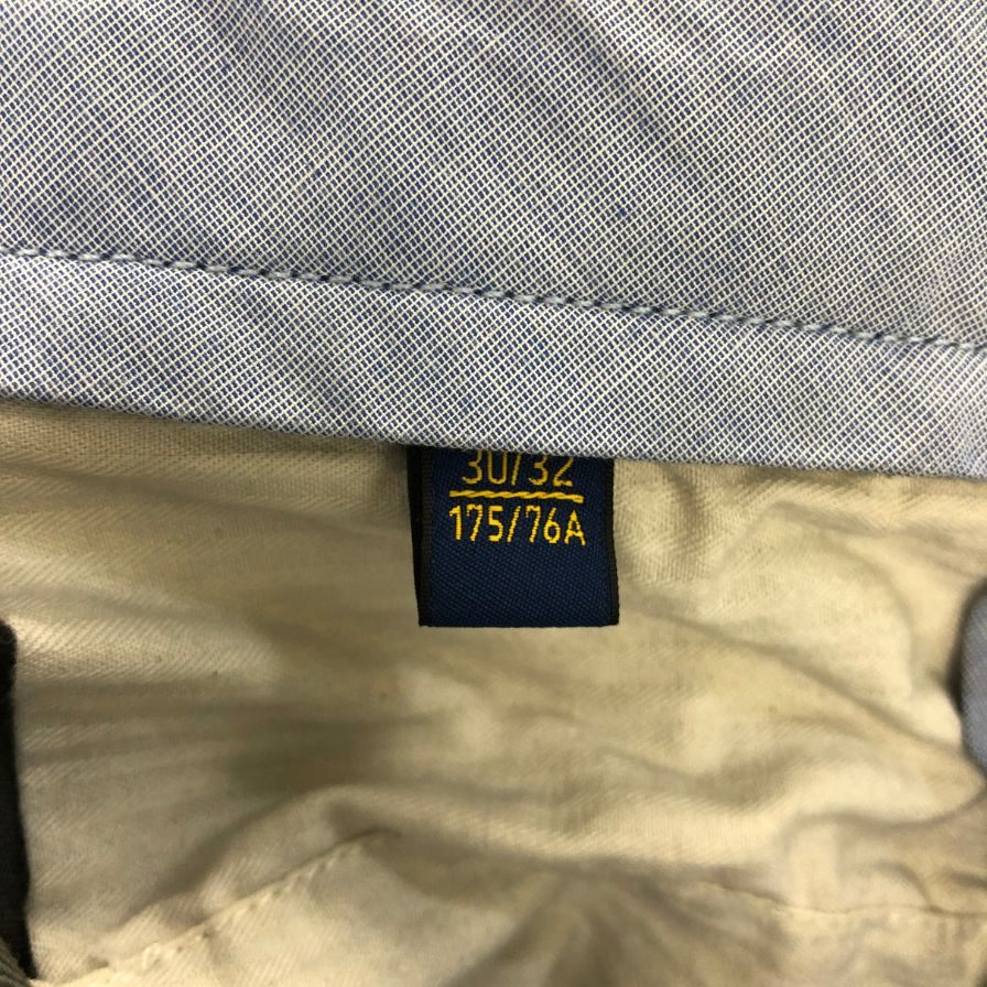 ラルフローレン チノパンツ スラックス ストレッチ スリム フィット ダブル仕上げ メンズ グレー サイズ30/32 RALPH LAUREN 【AFB20】