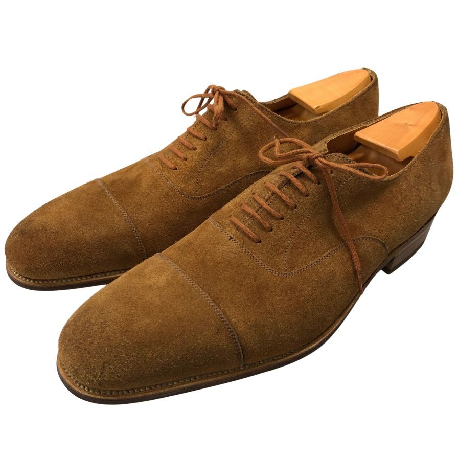 ジェイエムウエストン レザーシューズ ストレートチップ 415 ブラウン スエード サイズ9 メンズ J.M.WESTON ビジネスシューズ 約27.5cm【LA】【中古】