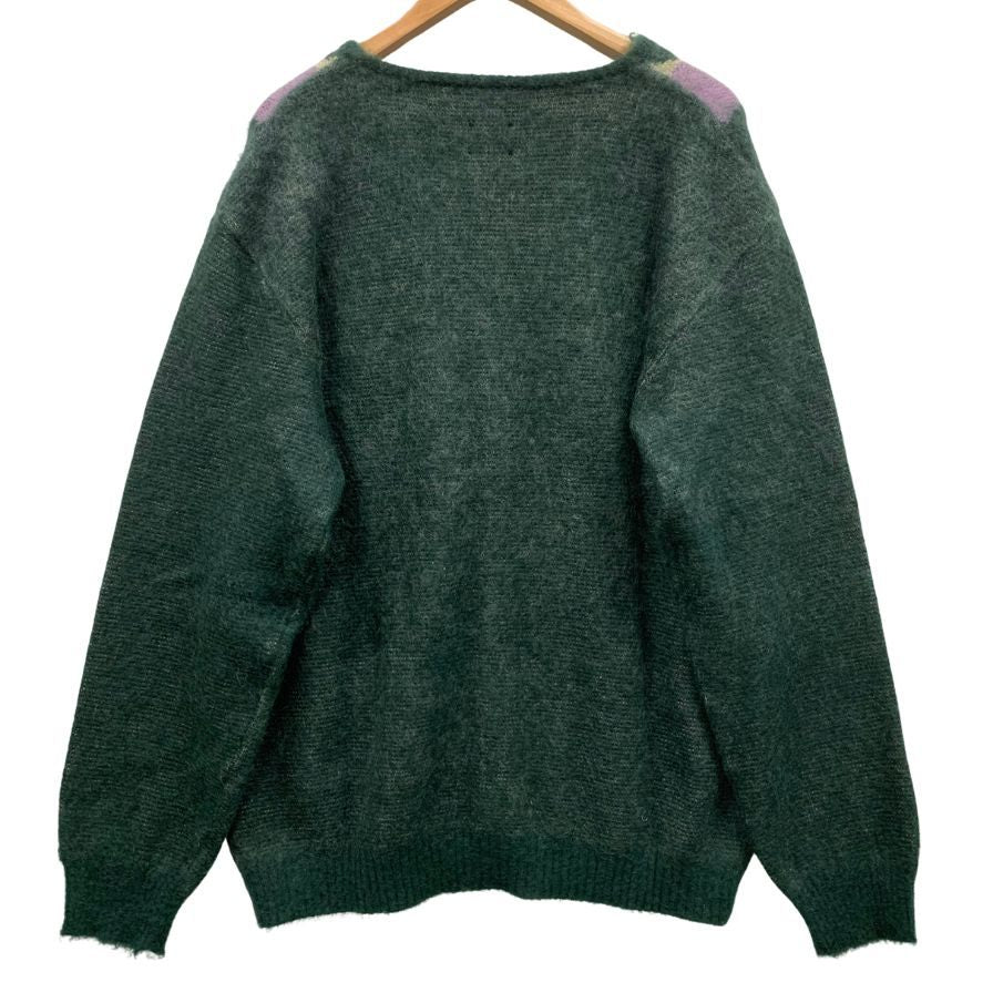 新品同様◆ニードルス カーディガン モヘア ダイヤモンド メンズ サイズXL Needles 【AFB47】