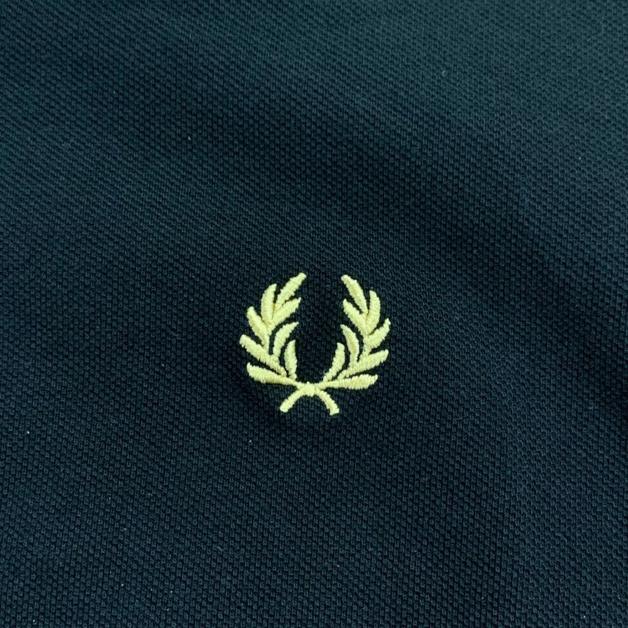 美品◆フレッドペリー 半袖ポロシャツ ゴールドライン ブラック メンズ サイズ46 FRED PERRY 【AFB35】