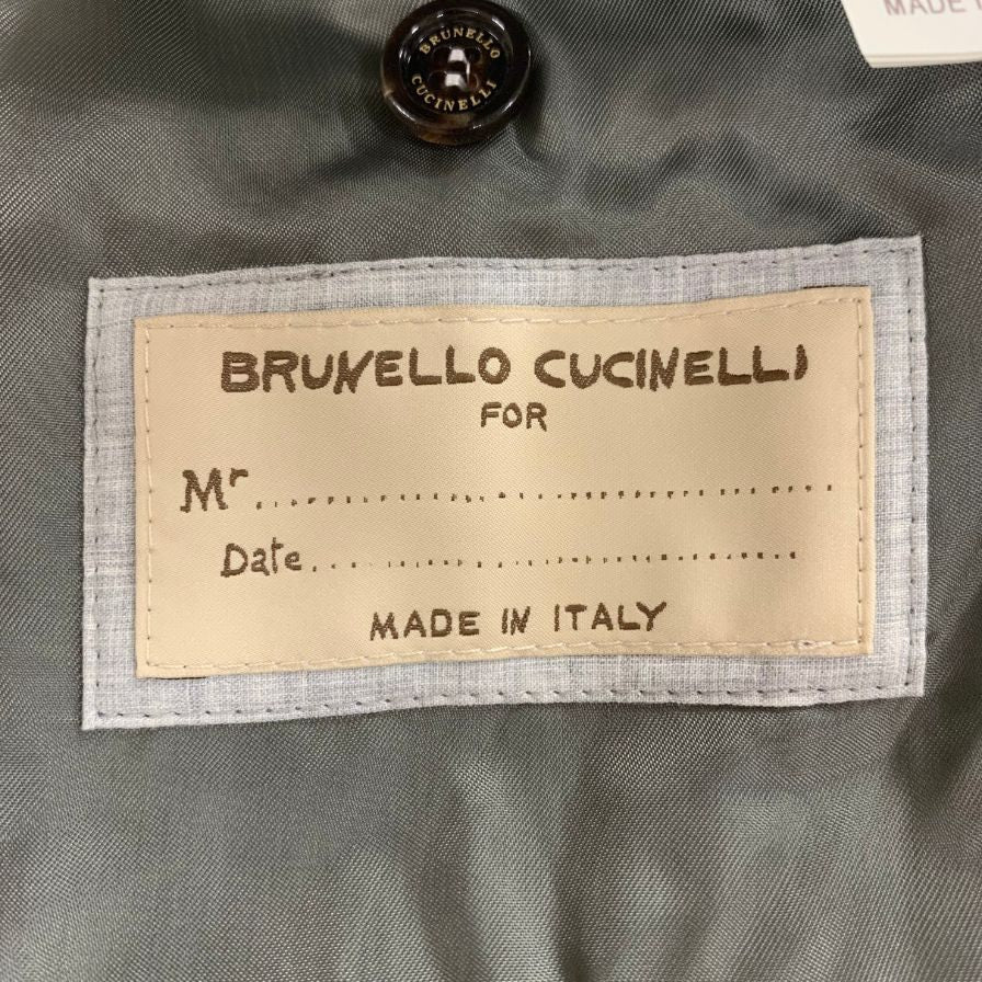 美品◆ブルネロクチネリ フーデッドコート ホワイト コットン メンズ サイズ46 BRUNELLO CUCINELLI 【AFB34】【同梱不可】