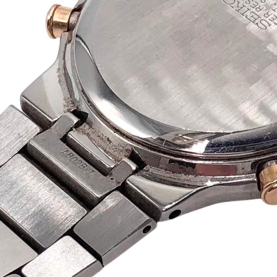セイコー 腕時計 ワールドタイム 5T52-7A00 デイト クロノグラフ シルバー×ゴールド SEIKO【AFI16】