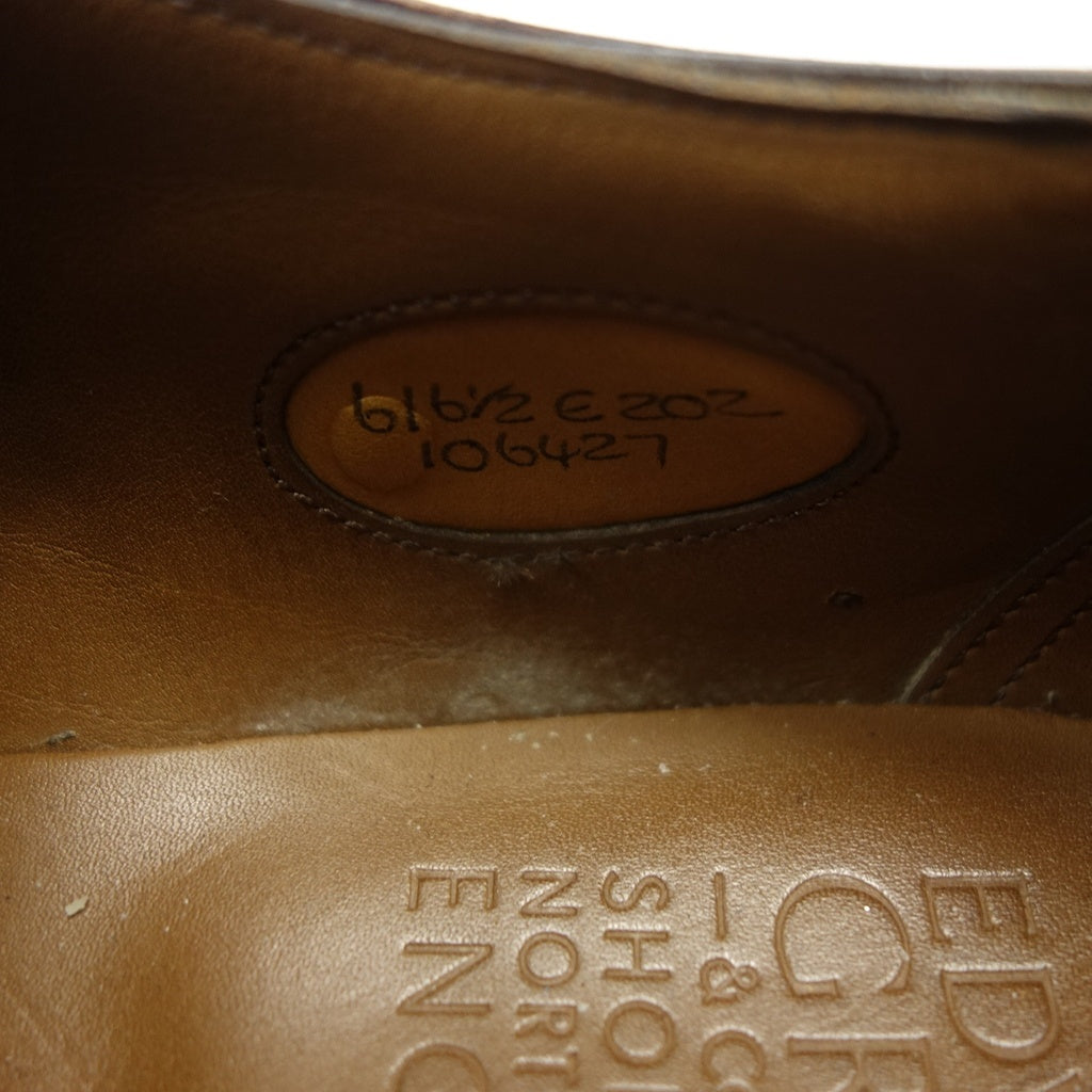 美品◆エドワードグリーン レザーシューズ ストレートチップ チェルシー メンズ 202ラスト ブラウン サイズUK6E EDWARD GREEN CHELSEA【LA】