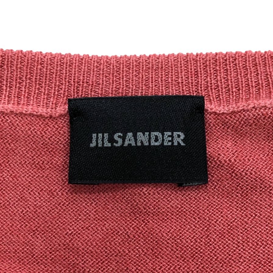 中古◆ジルサンダー セーター カシミヤ Vネック レディース サイズ44 ピンク JIL SANDER 【AFB16】