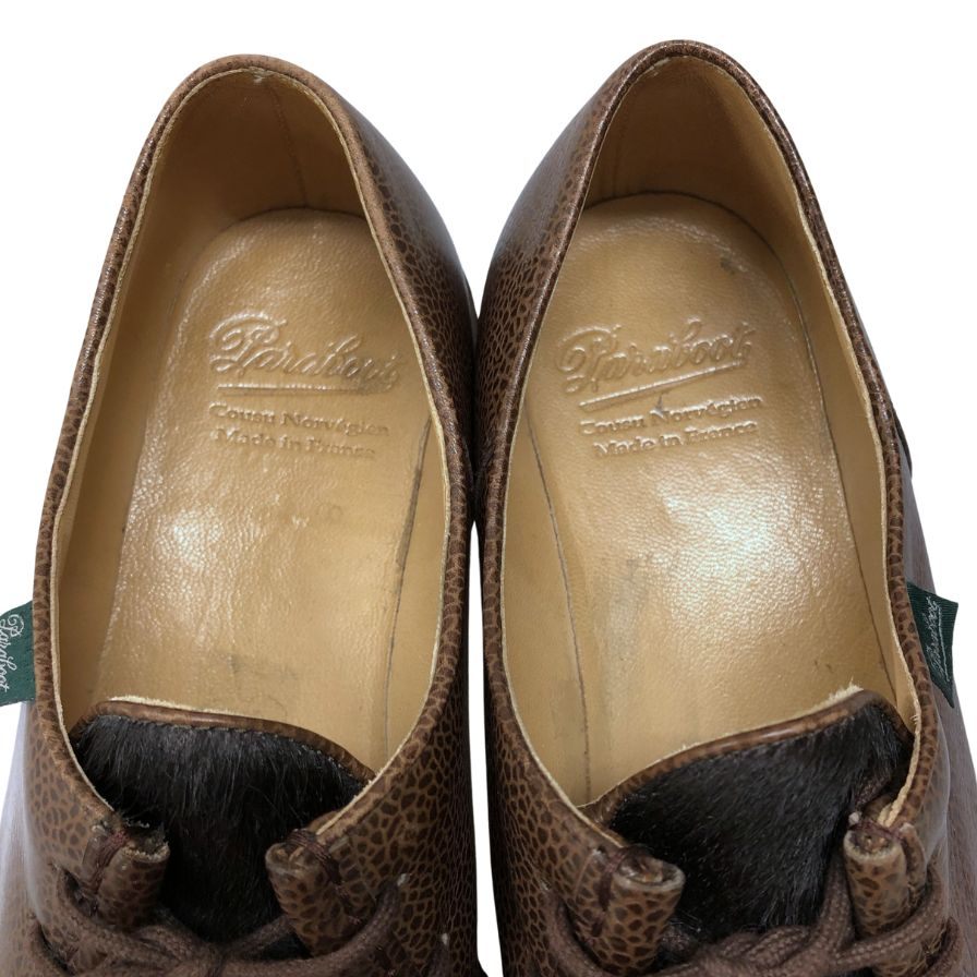 パラブーツ チロリアンシューズ ミカエル ポニー グレインレザー メンズ サイズ42 ブラウン系 PARABOOT MICHAEL ビジネスシューズ 約27.0cm【LA】【中古】