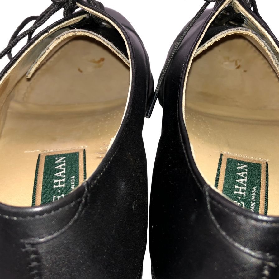 コールハーン レザーシューズ ストレートチップ メンズ ブラック サイズ10 COLE HAAN 約28.0cm【AFC47】