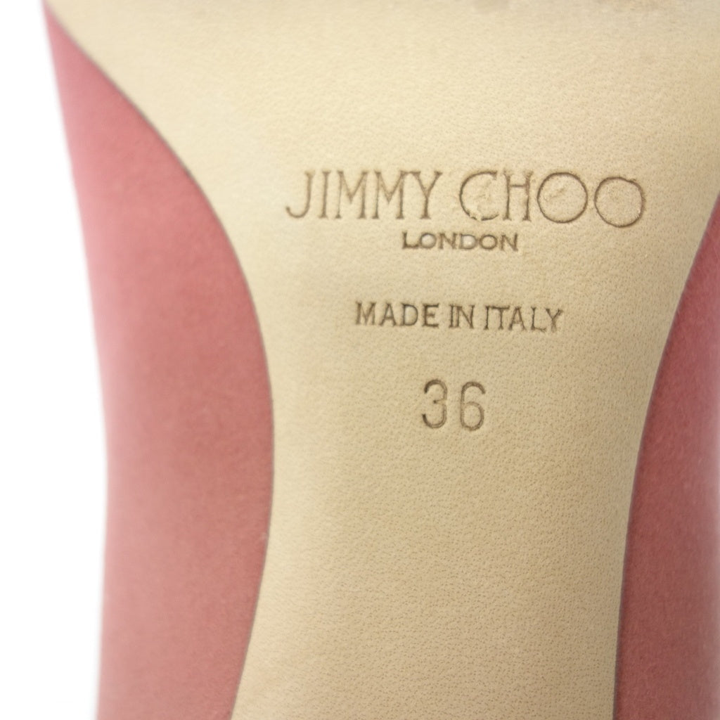 極美品◆ジミーチュウ グラデーション パンプス スエード レディース ピンク系 サイズ36 JIMMY CHOO【AFC31】