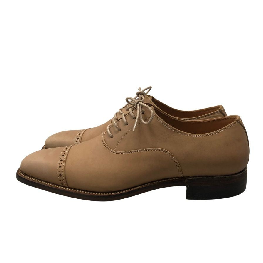 スコッチグレイン レザーシューズ ベルオム 746 ストレートチップ パンチド ベージュ サイズ24 メンズ SCOTCH GRAIN BELHOMME 約24.0cm【AFD9】