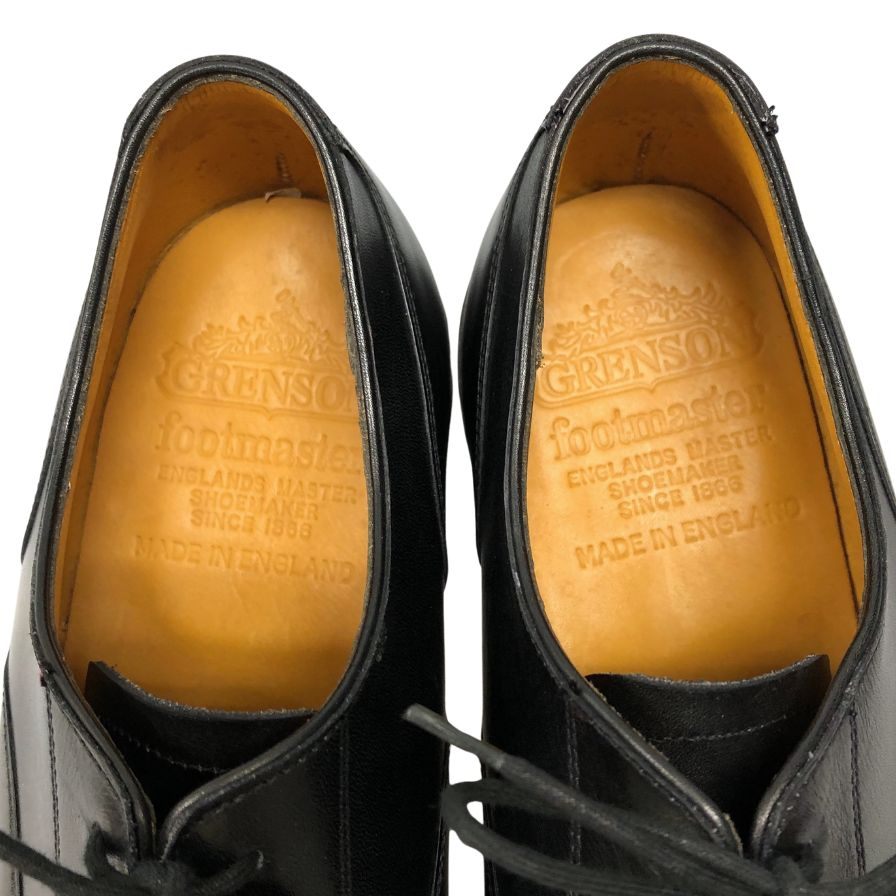 グレンソン レザーシューズ ブラインドブローグ 英国製 ブラック メンズ サイズ6E GRENSON ビジネスシューズ 約24.5cm【LA】【中古】