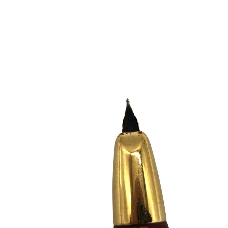 中古◆パイロット 万年筆 ノック式&プッシュ式 ペン先 18K ボルドー×ゴールド PILOT【AFI4】