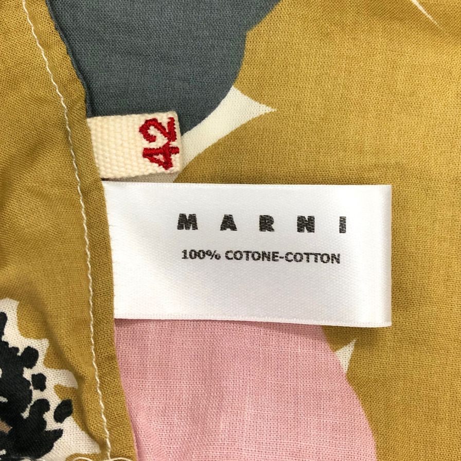 中古◆マルニ フラワープリント ノースリーブ カットソー サイズ42 レディース 花柄 MARNI MADE IN ITALY 【AFB40】