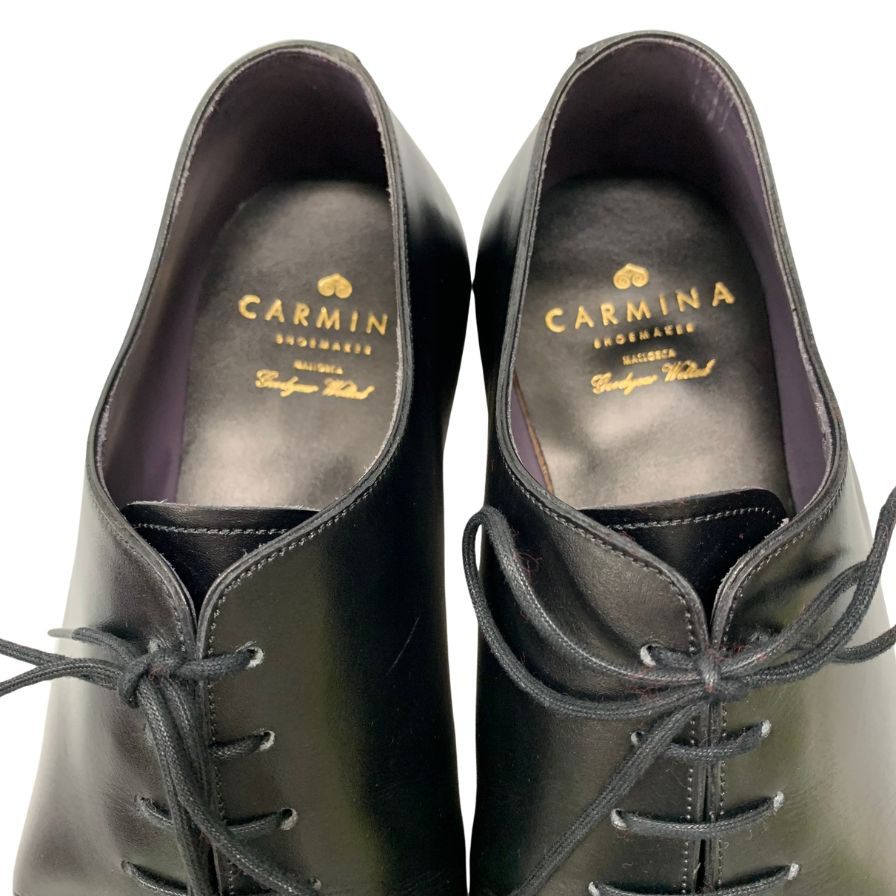 美品◆カルミナ レザーシューズ ADJ8016900 ブラック メンズ サイズUK7 CARMINA【AFD9】