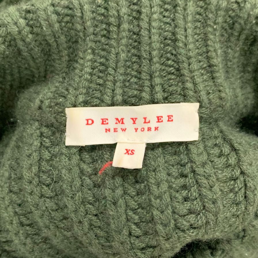 美品◆デミリー ニット ウール グリーン レディース サイズXS DEMYLEE 【AFB8】