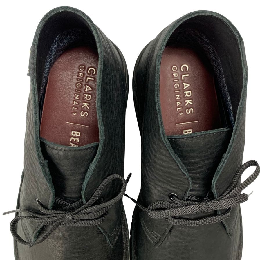 クラークス ビームス チャッカブーツ デザートロック ゴアテックス レザー メンズ サイズUK9 ブラック Clarks x BEAMS 約27.5cm【AFD5】