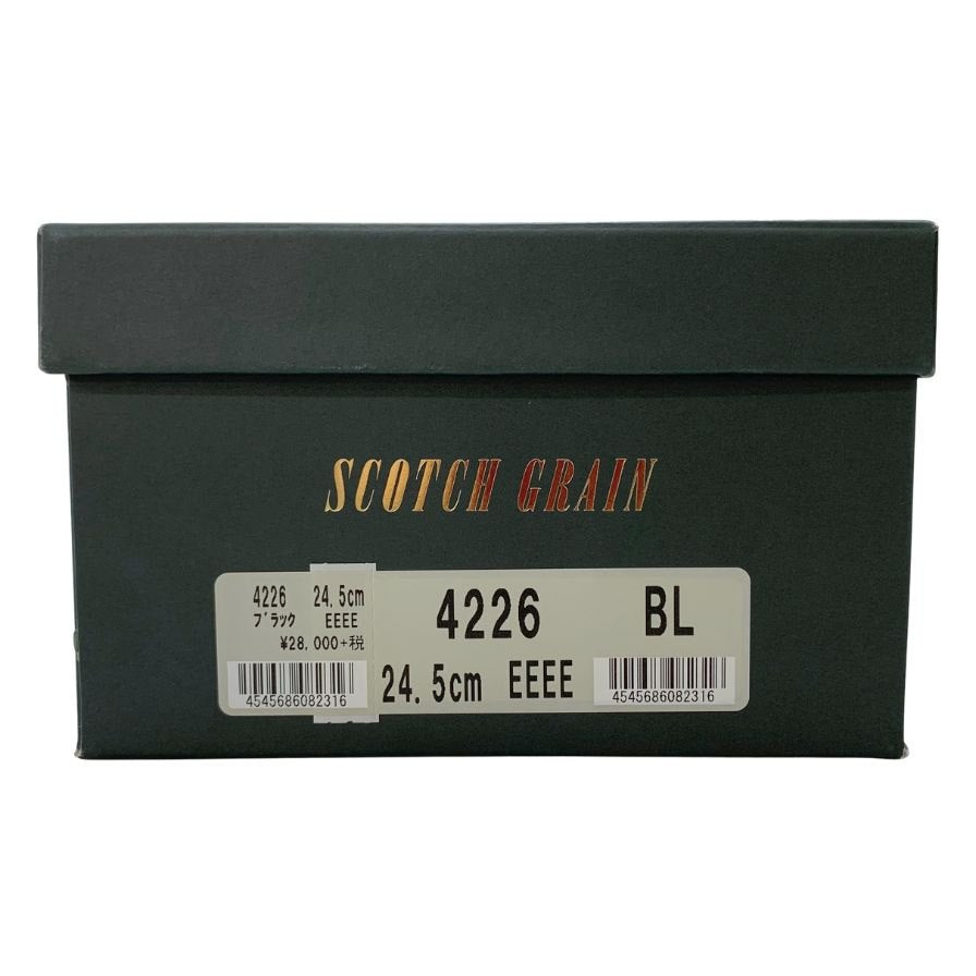 スコッチグレイン ストレートチップ 4226 24.5 ブラック SCOTCH GRAIN 約24.5cm【AFD12】