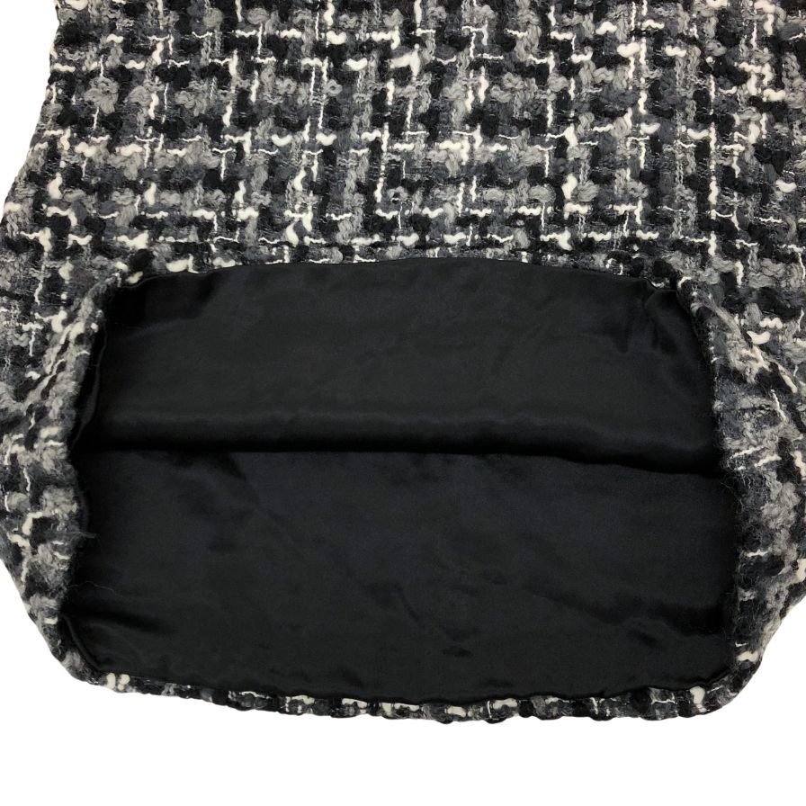 極美品◆ドルチェ&ガッバーナ ノースリーブ ワンピース ツイード レディース サイズ44 グレー DOLCE&GABBANA 【AFB29】