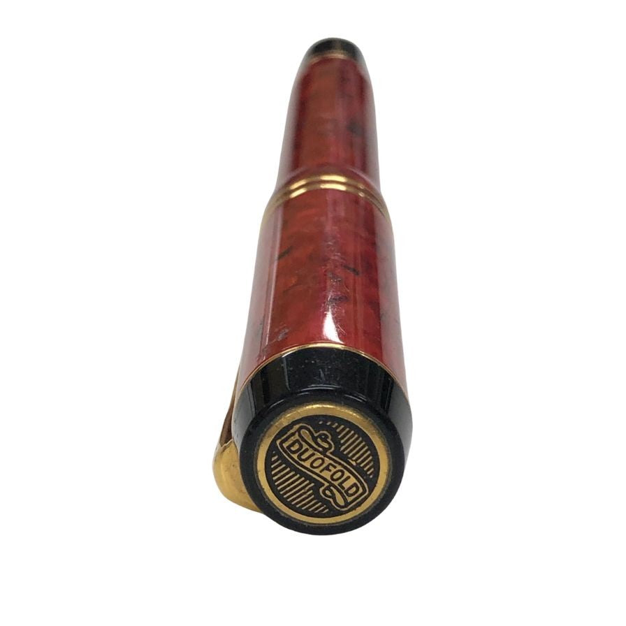 パーカー 万年筆 デュオフォールド インターナショナル キャップ式 マーブルレッド ペン先18K ユニセックス PARKER DUOFOLD【AFI9】