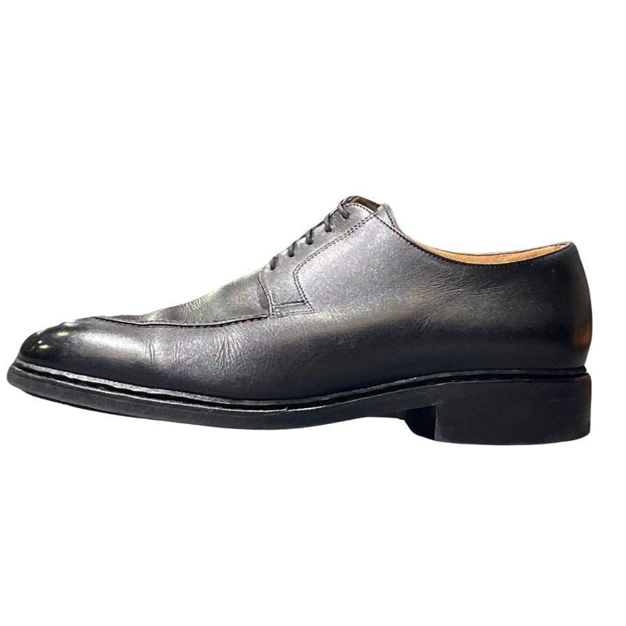 パラブーツ レザーシューズ ルソー Uチップ カーフ メンズ サイズUK7.5 ブラック PARABOOT ROUSSEAU ビジネスシューズ 約26.5cm【LA】【中古】