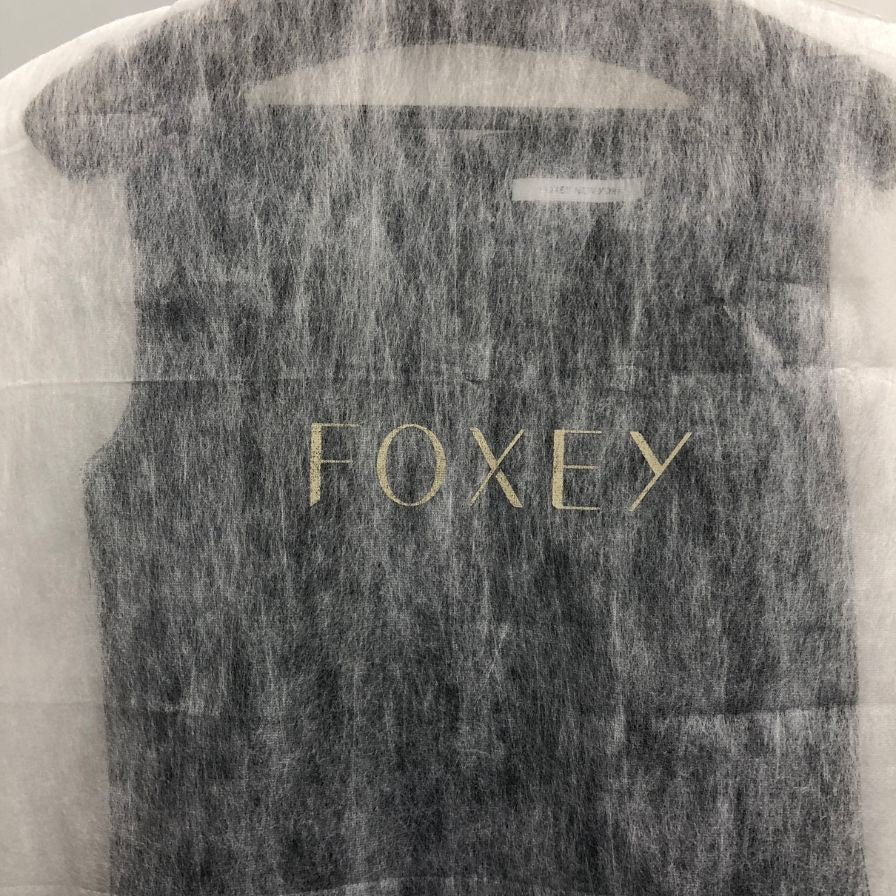 新品同様◆フォクシー ニューヨーク スクエアドレス 40532 サイズ38 ブラック FOXEY NEW YORK 【AFB24】