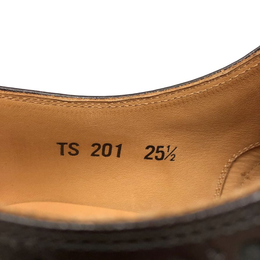 スコッチグレイン 高島屋別注 セミブローグ TS201 バーガンディ メンズ サイズ25.5 SCOTCH GRAIN ビジネスシューズ 約25.5cm【LA】【中古】