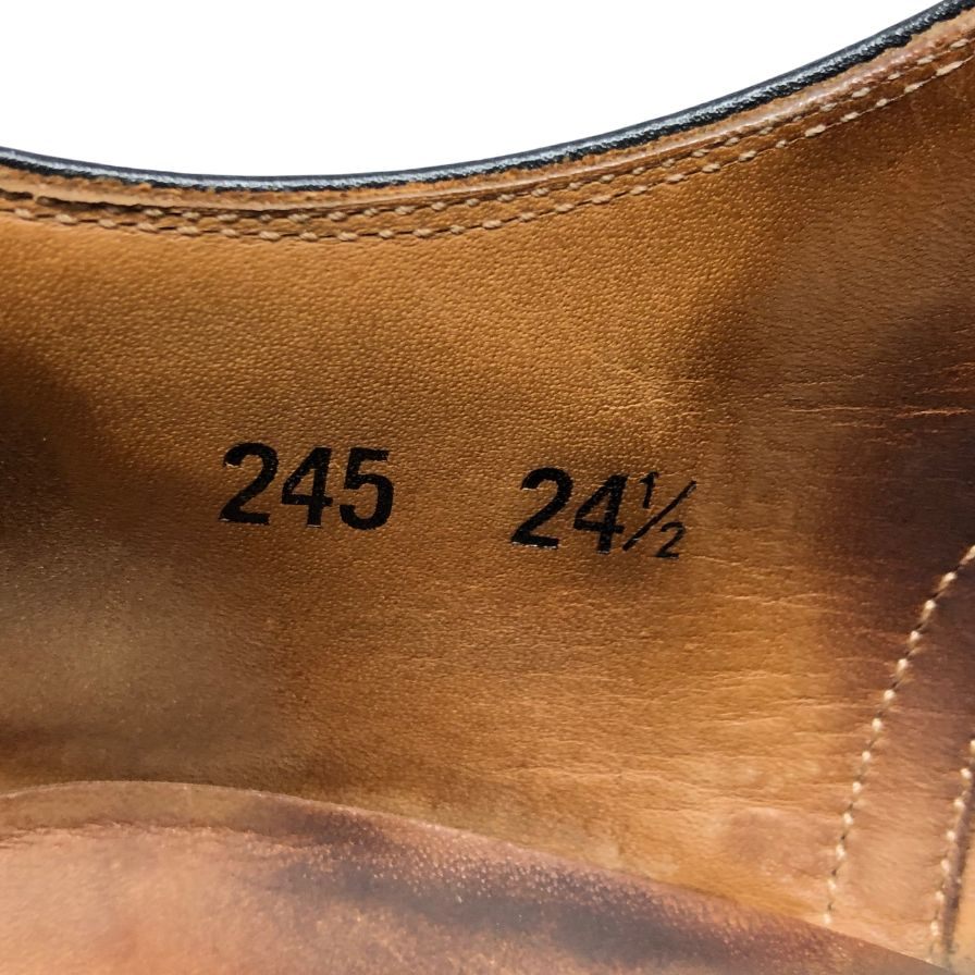 スコッチグレイン レザーシューズ ブローデンII 245 ウイングチップ フルブローグ 24.5cm メンズ ブラック SCOTCH GRAIN 約24.5cm【AFC32】