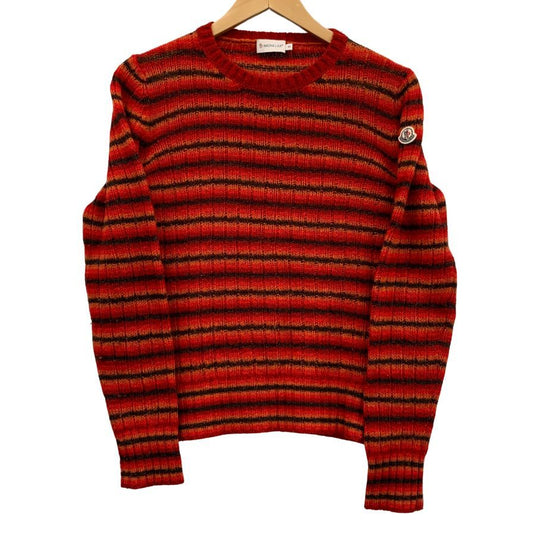 美品◆モンクレール ニット ウール レッド系 メンズ サイズS SCOMー14ー186 MONCLER 【AFB21】