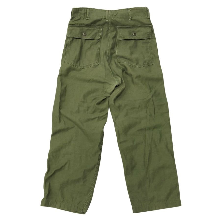 アメリカ軍 70年代 ベイカーパンツ ユーティリティ OG-107 USA製 オリーブ メンズ サイズ L程度 US ARMY