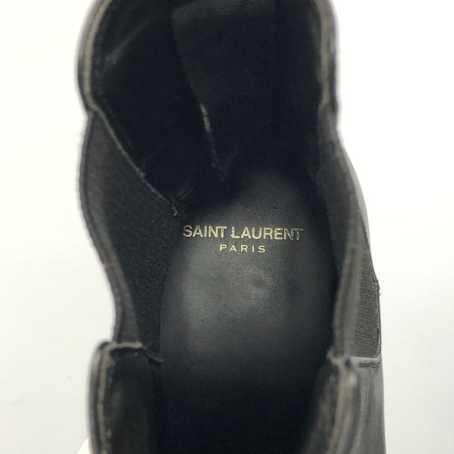 サンローラン パリ サイドゴアブーツ ブラック サイズ40 ブラック メンズ サイズ39 SAINT LAURENT PARIS 約24.0cm【AFC7】