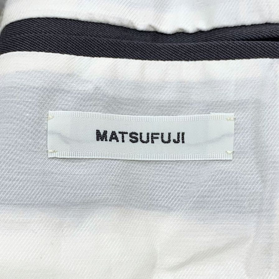 新品同様◆マツフジ 23AW テーラードジャケット ウール チャコール メンズ サイズ2 M233- 0102 MATSUFUJI 【AFB36】