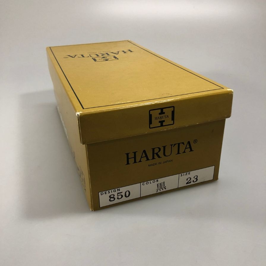 ハルタ スポックシューズ レザー スリッポン 850 ブラック サイズ23 レディース HARUTA Spock 約23.0cm【AFD15-2】