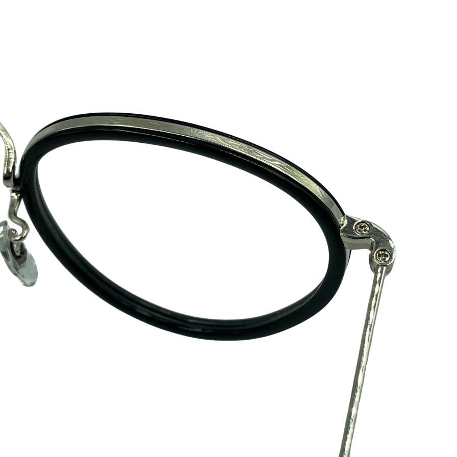 オリバーピープルズ メガネ サングラス MP-2 雅 46□24-148 黒×シルバー OLIVER PEOPLES【AFI2】