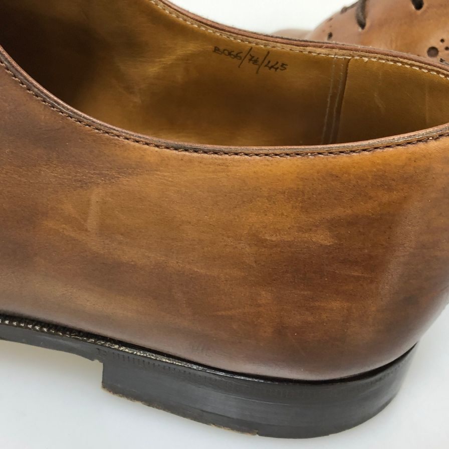 ベルルティ レザーシューズ ホールカット 066 メンズ サイズUK7.5 ブラウン Berluti 約26.0cm【AFC5】