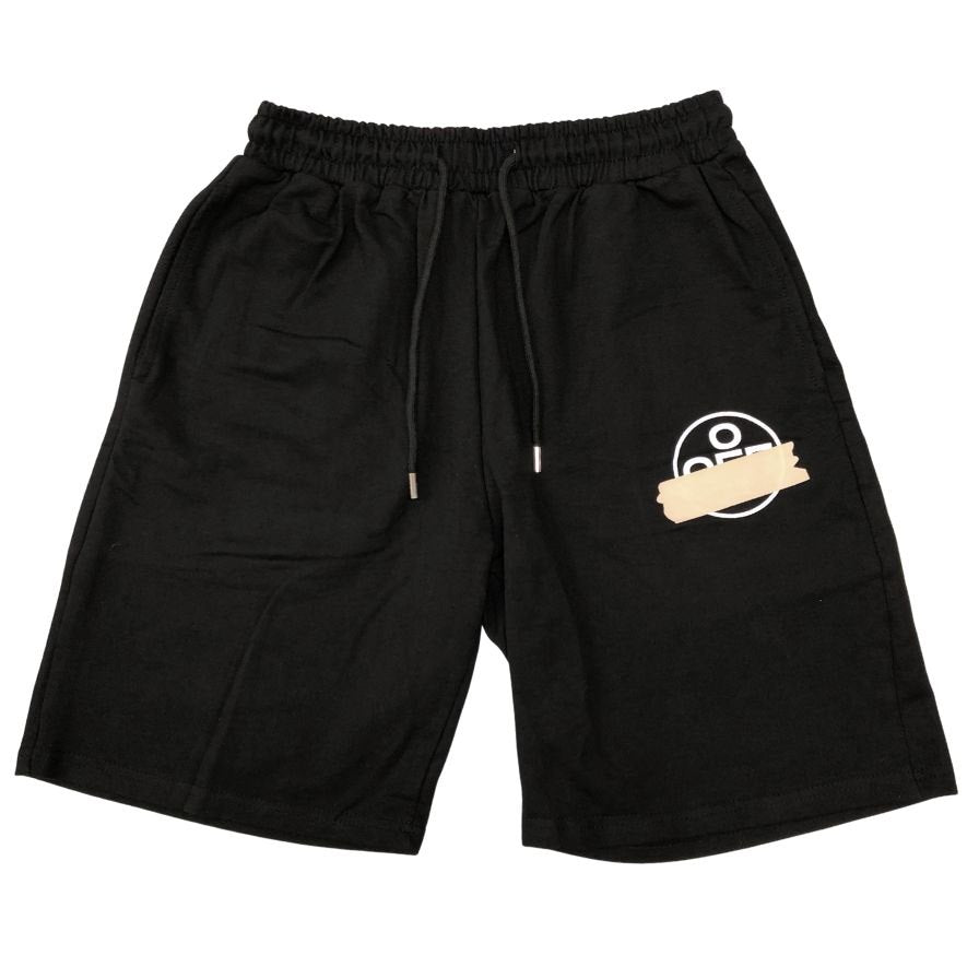 オフホワイト MAIN LABEL ショートパンツ コットン サイズM メンズ ブラック OFF-WHITE MAIN LABEL 【AFB37】