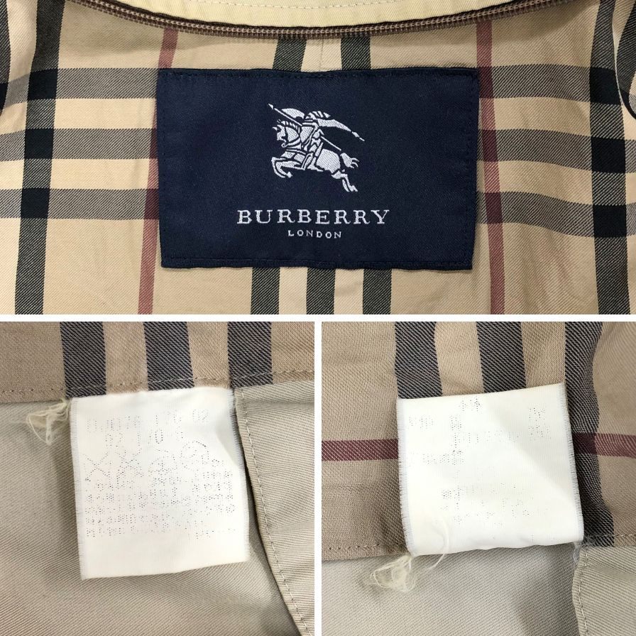 中古◆バーバリー ロンドン コート ステンカラーコート サイズ92-170-6 ベージュ ユニセックス Burberry LONDON 【AFA15】