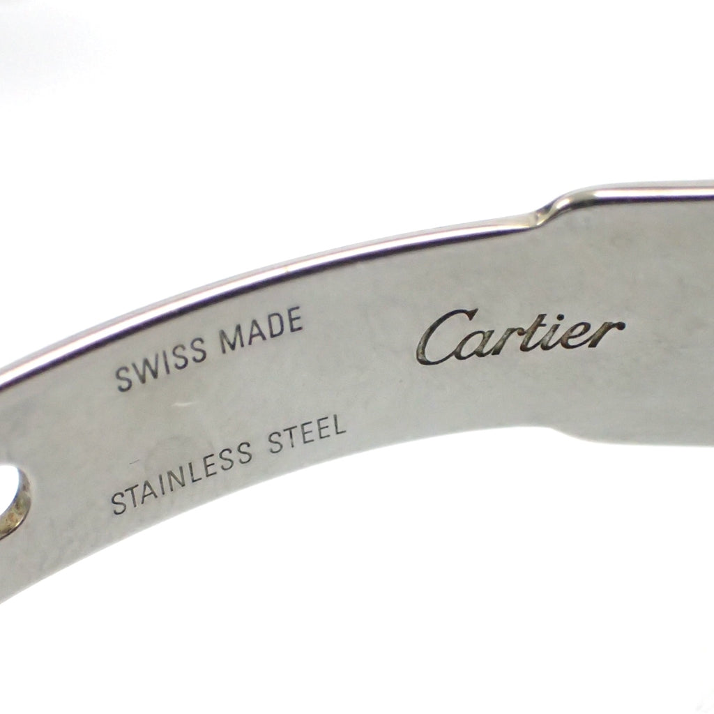 中古◆カルティエ 腕時計 マスト21 クロノスカフ クォーツ W10125U2 文字盤黒 シルバー系 Cartier【AFI3】