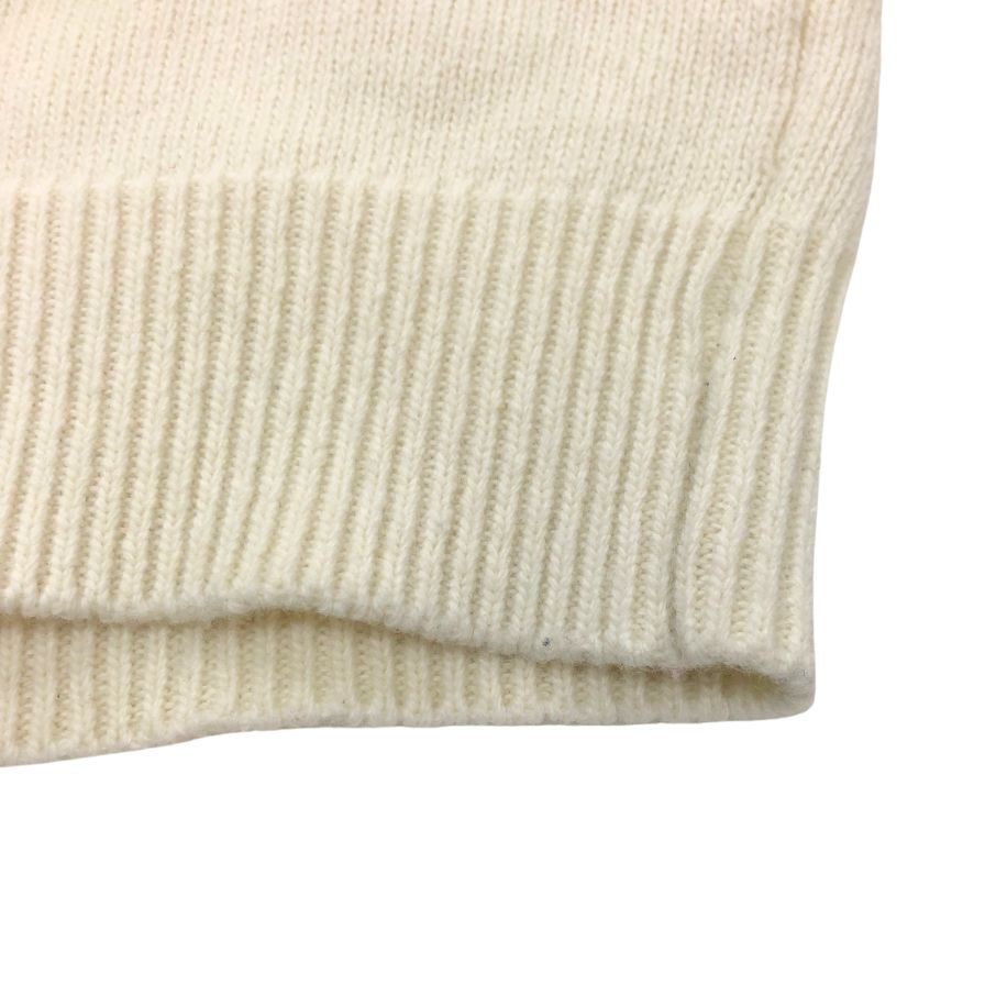 美品◆ストーンアイランド クルーネックニット 8115508A3 ロゴパッチ ウール ポリアミド サイズM メンズ ホワイト STONE ISLAND 【AFB35】