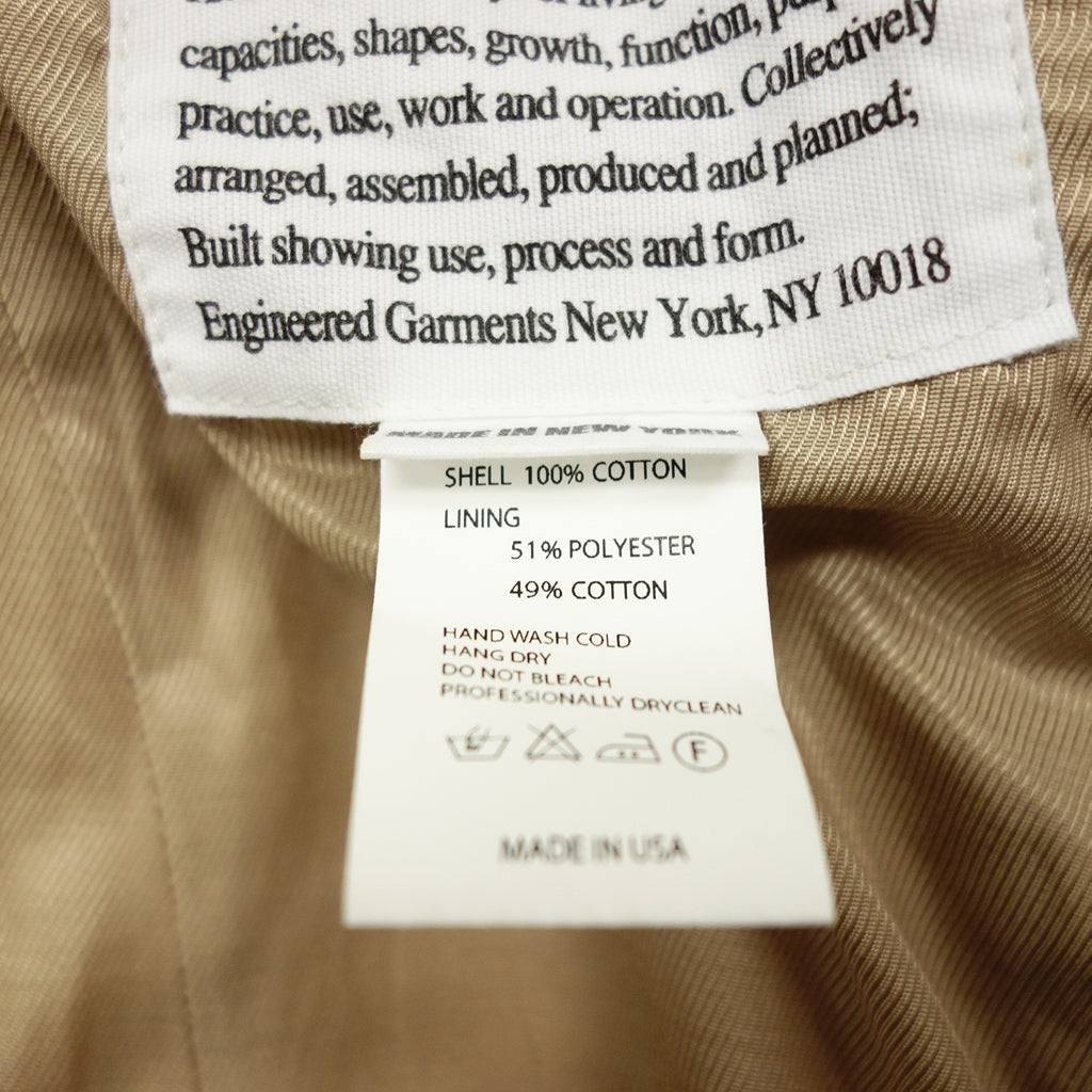 エンジニアードガーメンツ フリークスストア別注 チェスターコート ポリエステル&コットン カーキ系 サイズM Engineered Garments for FREAK'S STORE【LA】