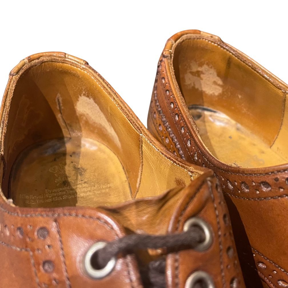 トリッカーズ バートン ウイングチップ M5633 ウィートキャバリエ ブラウン メンズ サイズUK8 Tricker's ビジネスシューズ 約27.0cm【LA】【中古】