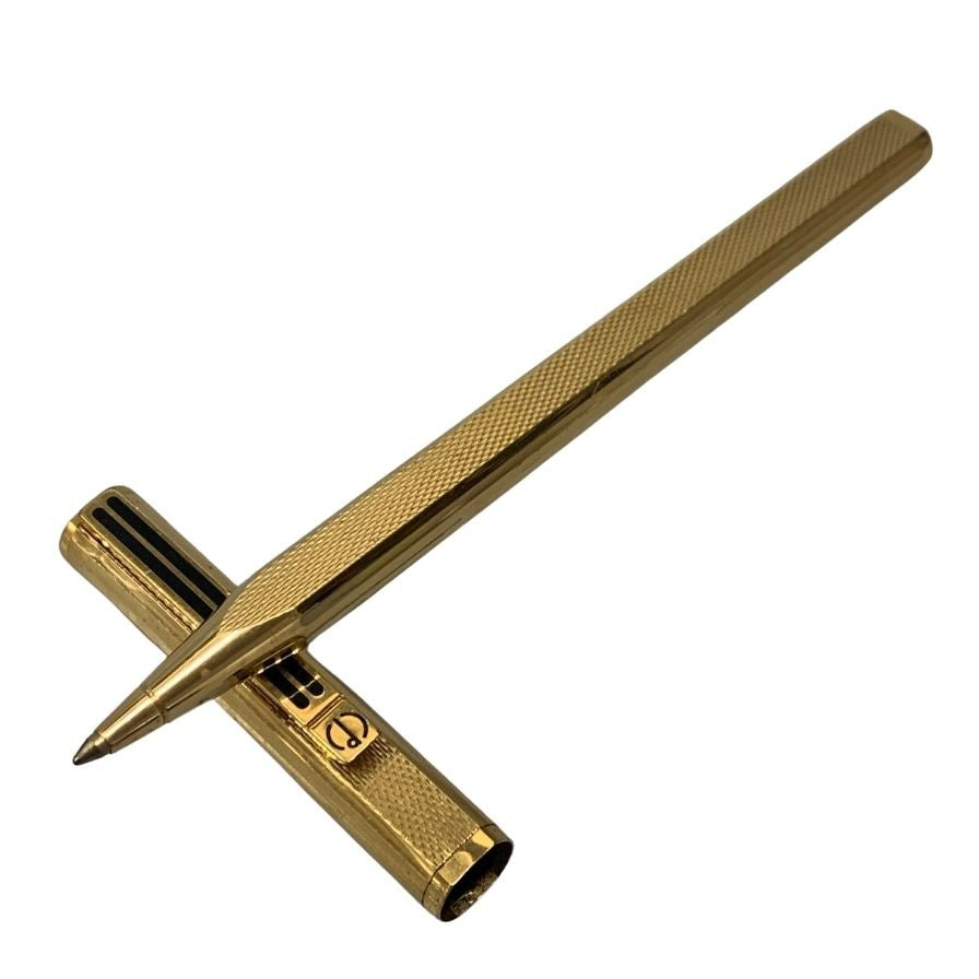 美品 Dunhill ジェムライン バーレイ ゴールド ボールペン 手帳付き 美品 Dunhill ジェムライン バーレイ ゴールド ボールペン 手帳付き
