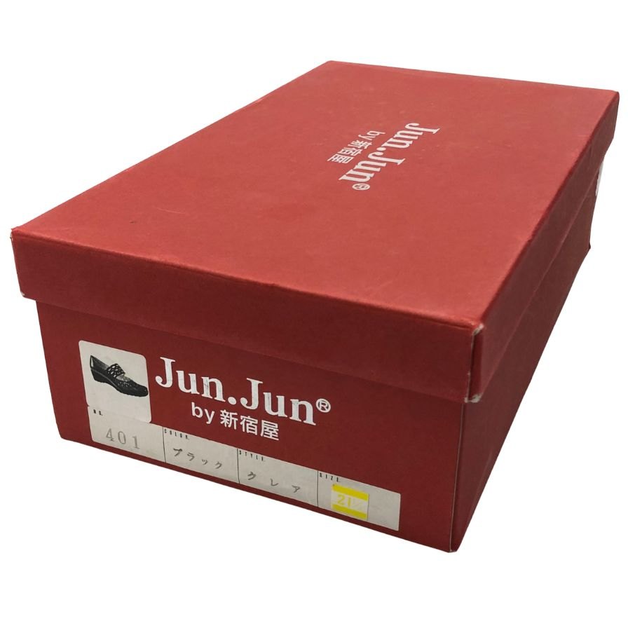 ジュンジュンバイ新宿屋 レザーパンプス レザー 401 ブラック サイズ21.5cm レディース Jun.Jun by shinjukuya 約21.5cm【7-11】